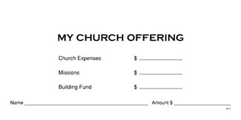 My Church Offering Boxed Set Offering Envelopes - Item #088764