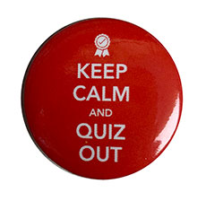 JBQ Keep Calm and Quiz Out Button
